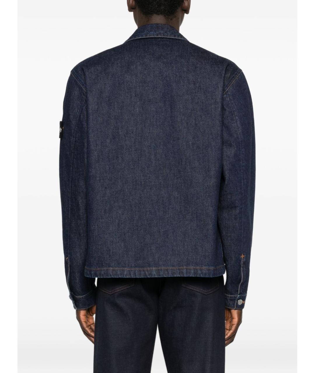 STONE ISLAND Синяя хлопковая куртка, фото 5