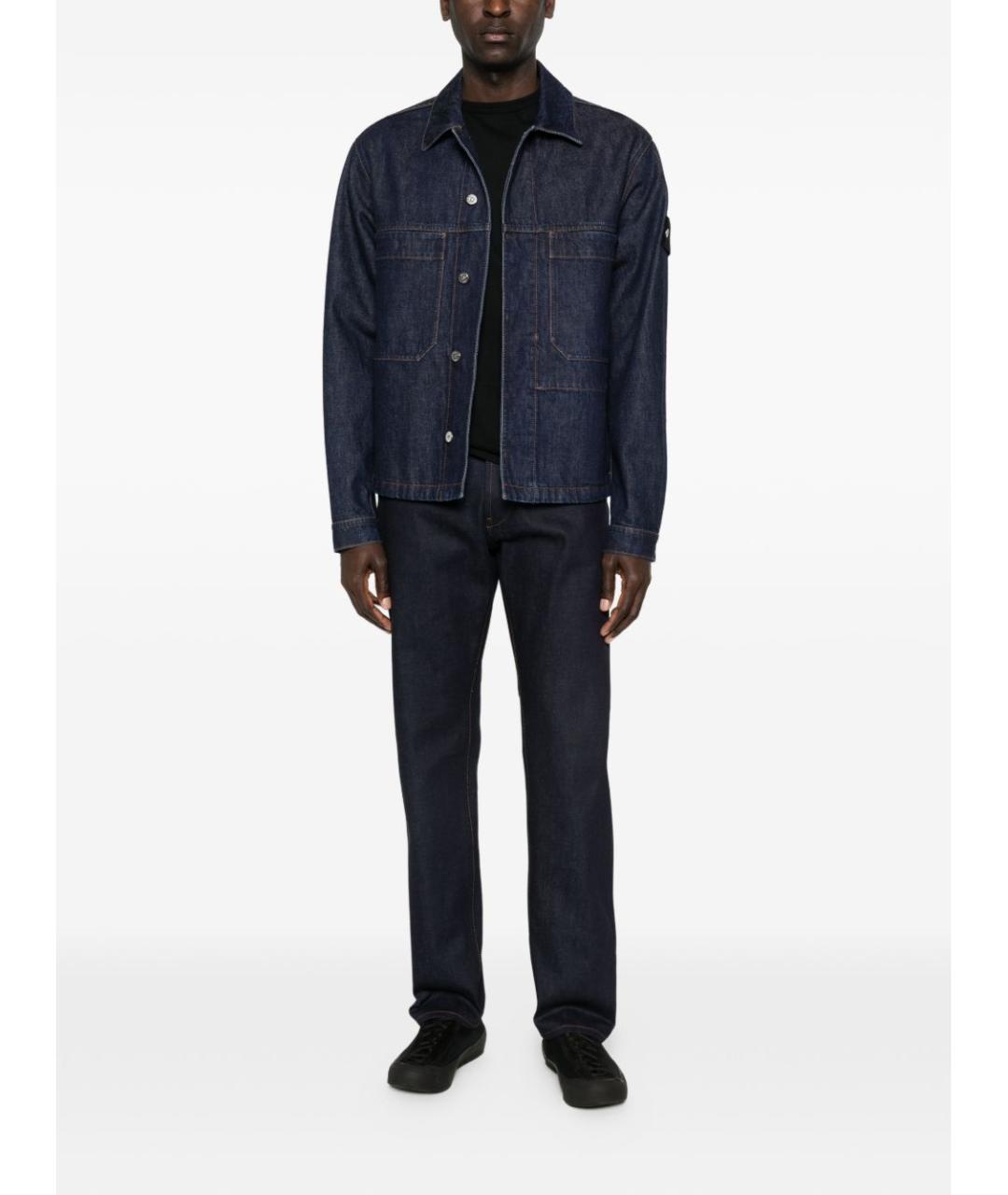STONE ISLAND Синяя хлопковая куртка, фото 3