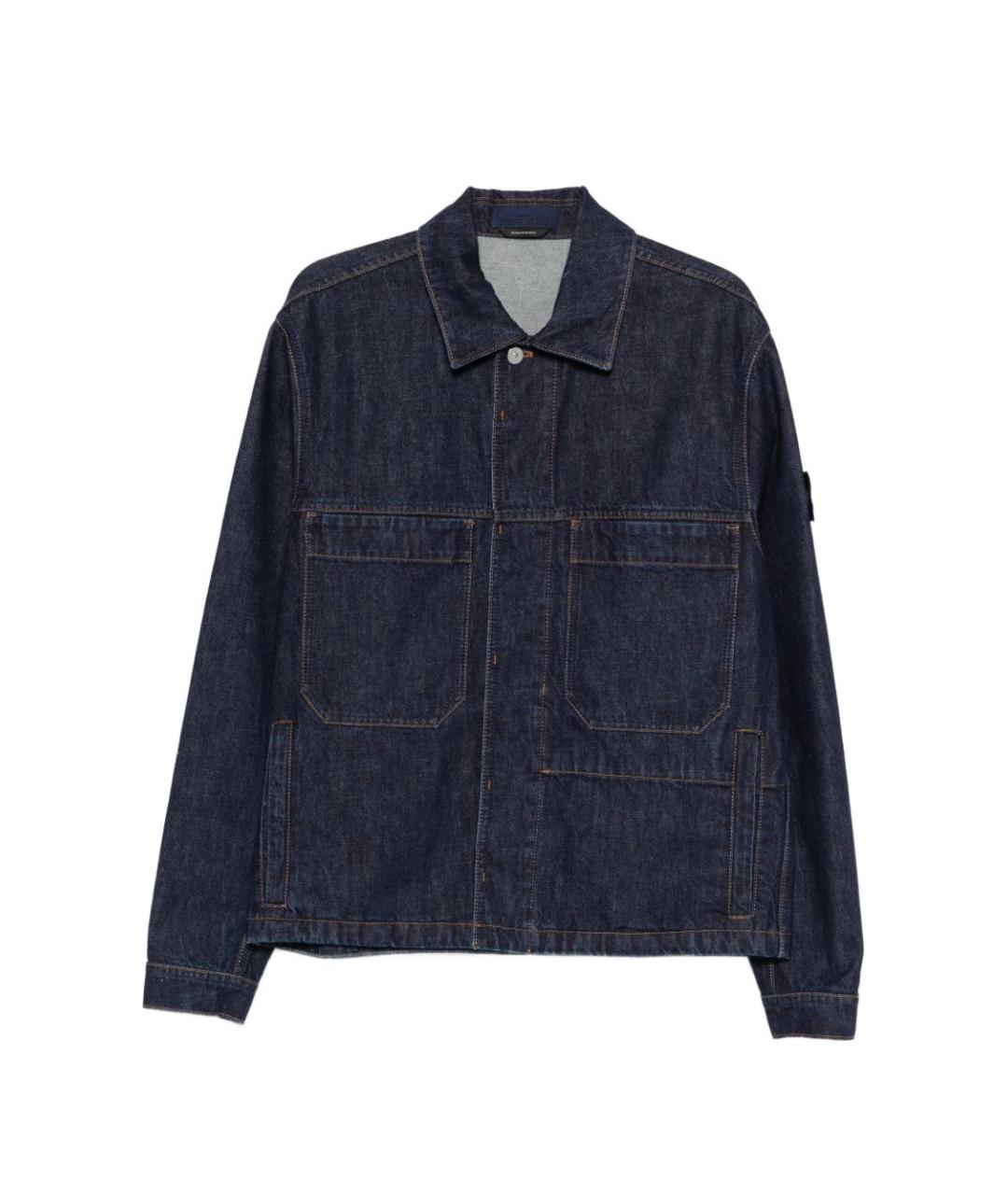 STONE ISLAND Синяя хлопковая куртка, фото 1