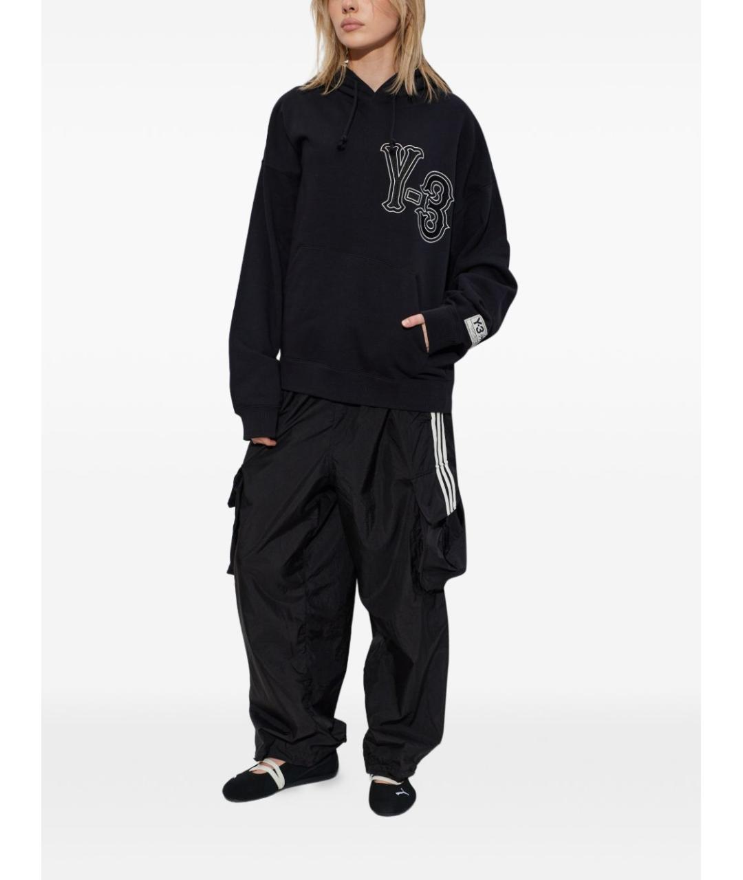 Y-3 Черные повседневные брюки, фото 7