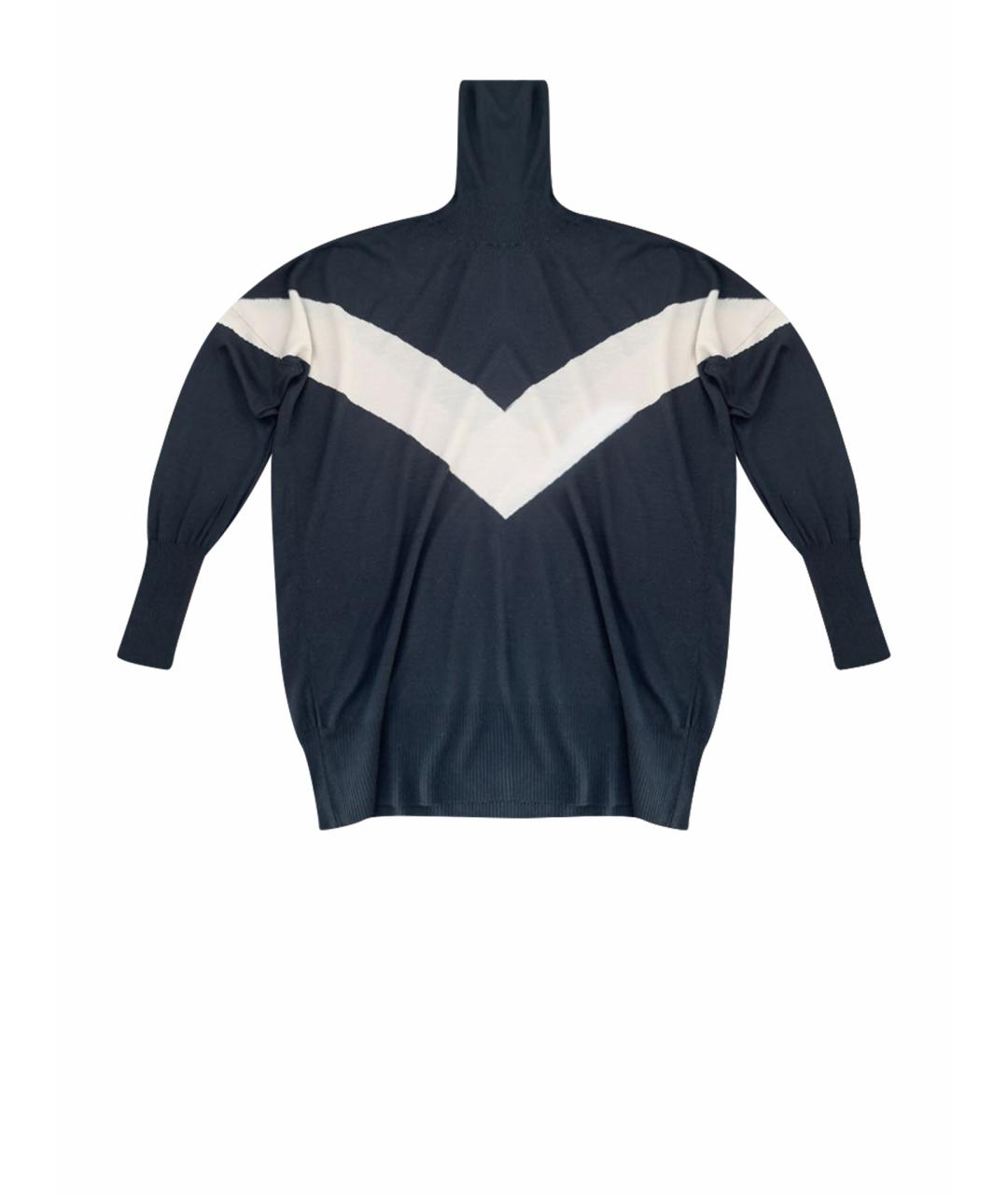 LORENA ANTONIAZZI Антрацитовый шерстяной джемпер / свитер, фото 1