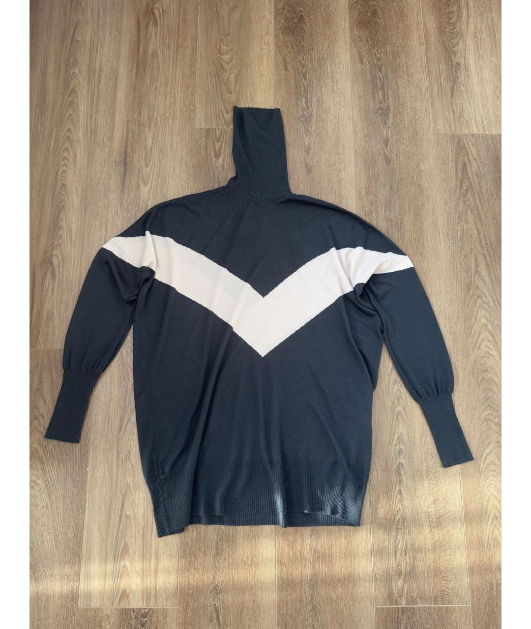 LORENA ANTONIAZZI Антрацитовый шерстяной джемпер / свитер, фото 5