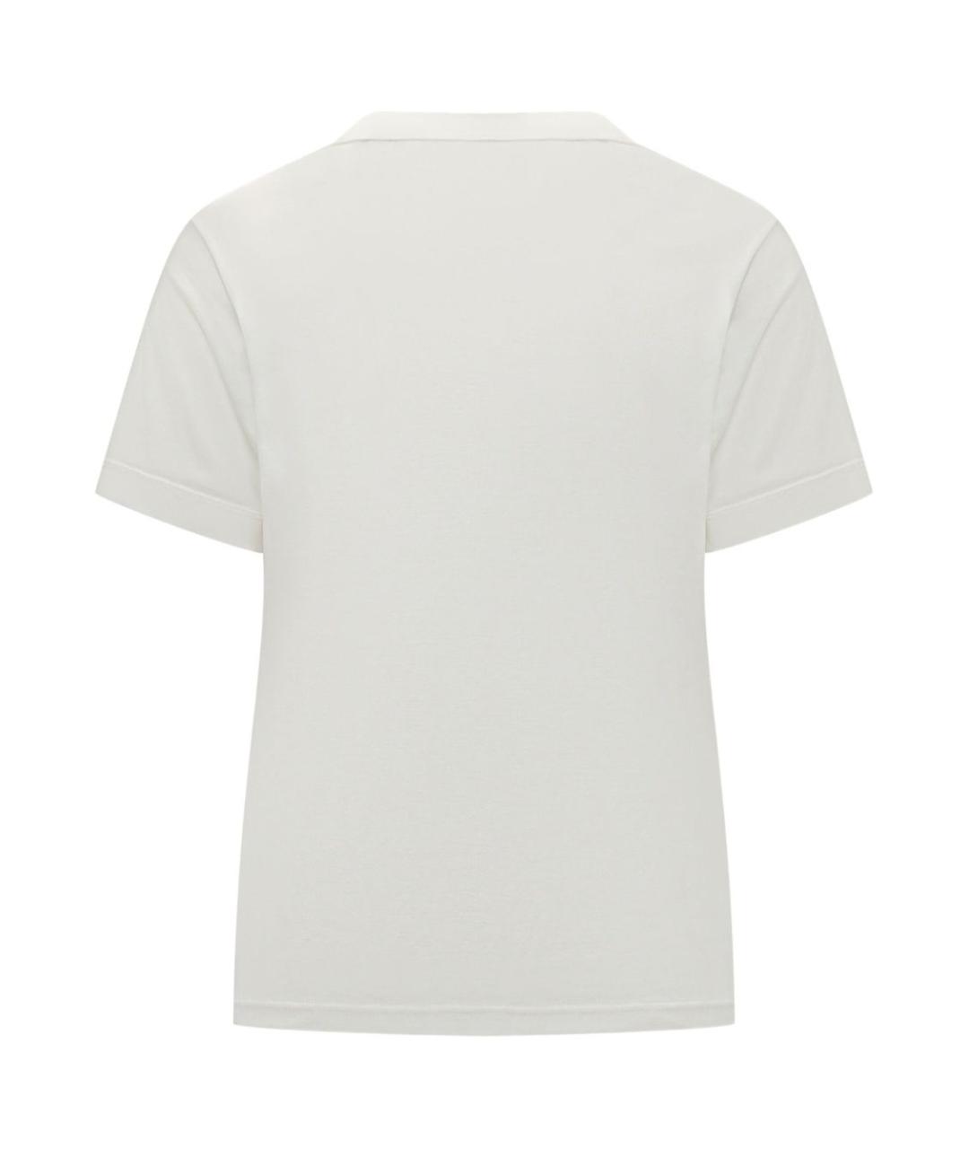 Y-3 Белая хлопковая футболка, фото 2