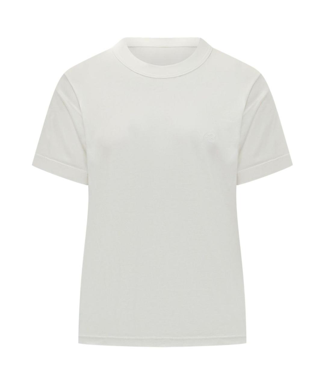 Y-3 Белая хлопковая футболка, фото 1