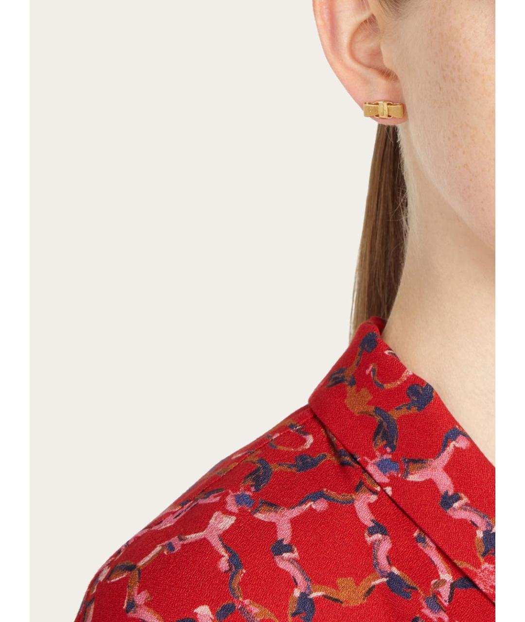 FERRAGAMO Золотые серьги, фото 3