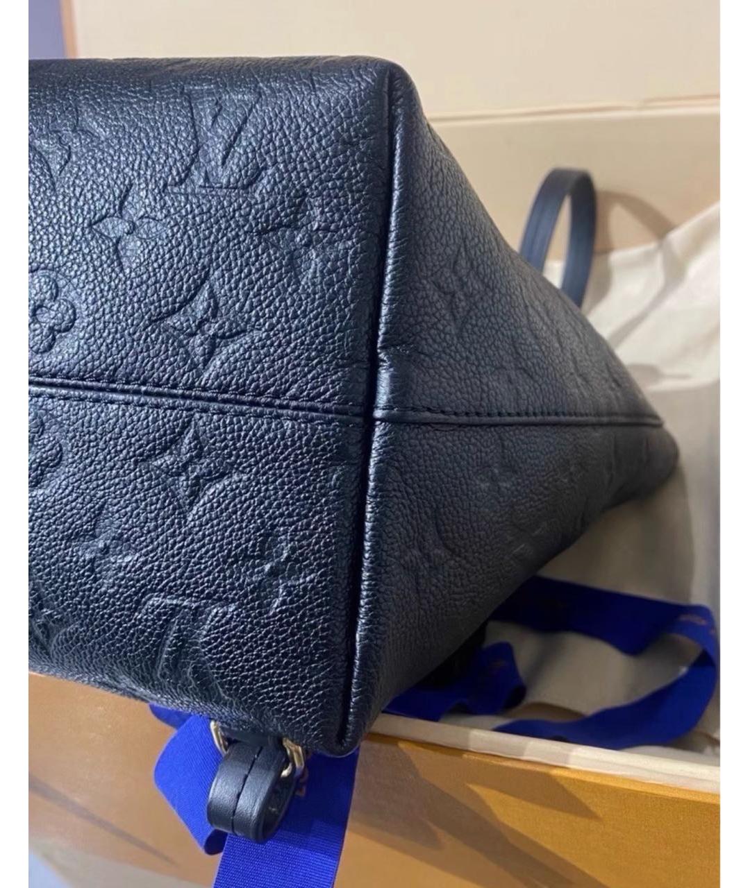 LOUIS VUITTON Черный кожаный рюкзак, фото 6