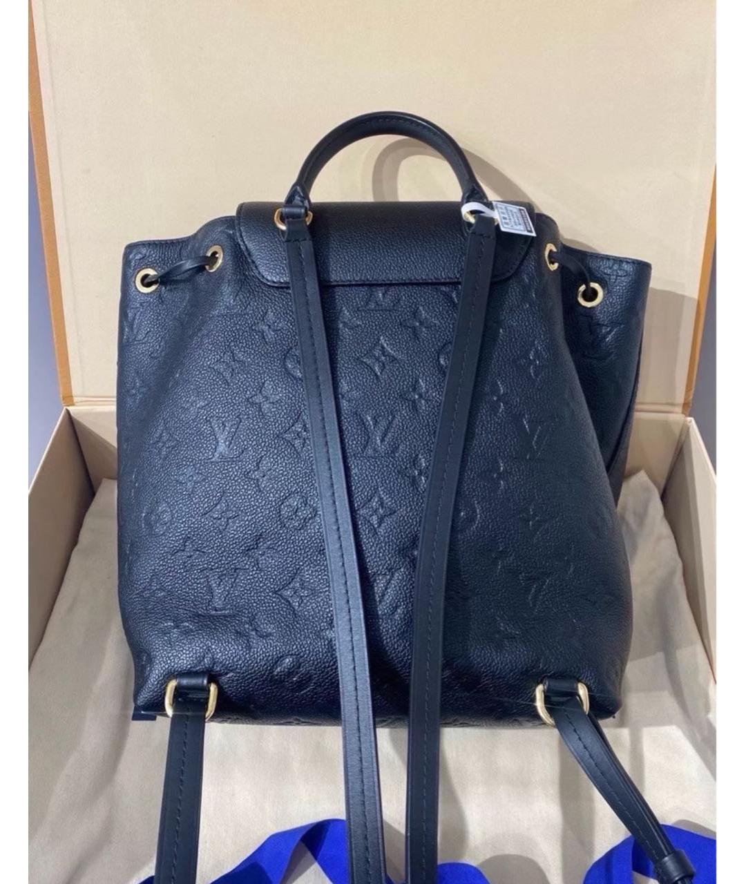 LOUIS VUITTON Черный кожаный рюкзак, фото 3