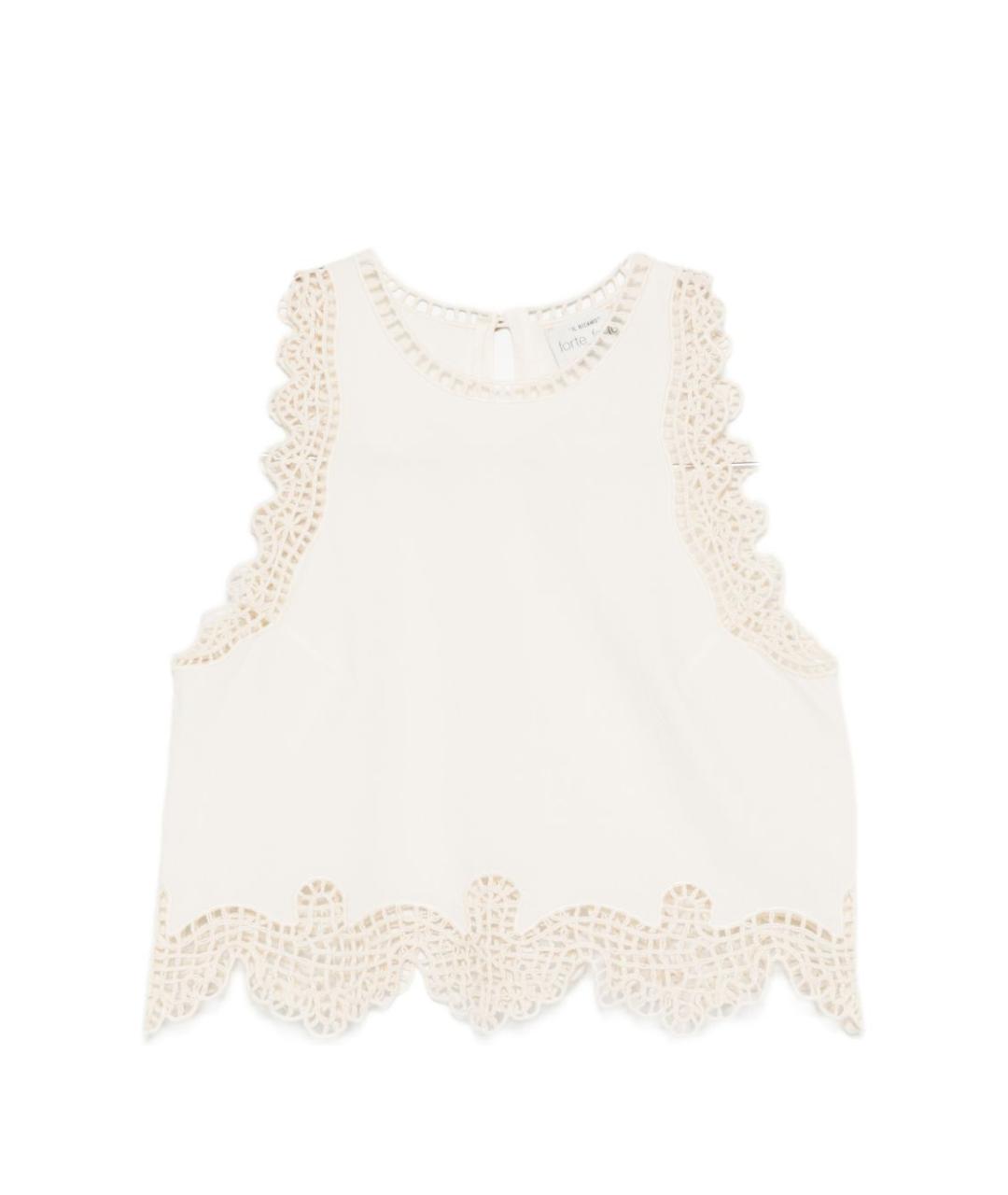 FORTE FORTE Бежевая хлопковая майка, фото 1