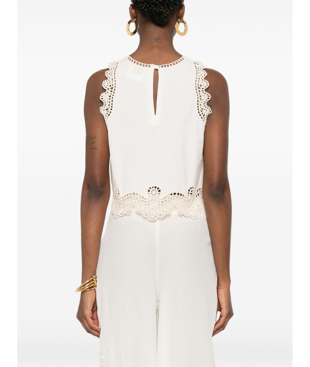 FORTE FORTE Бежевая хлопковая майка, фото 2