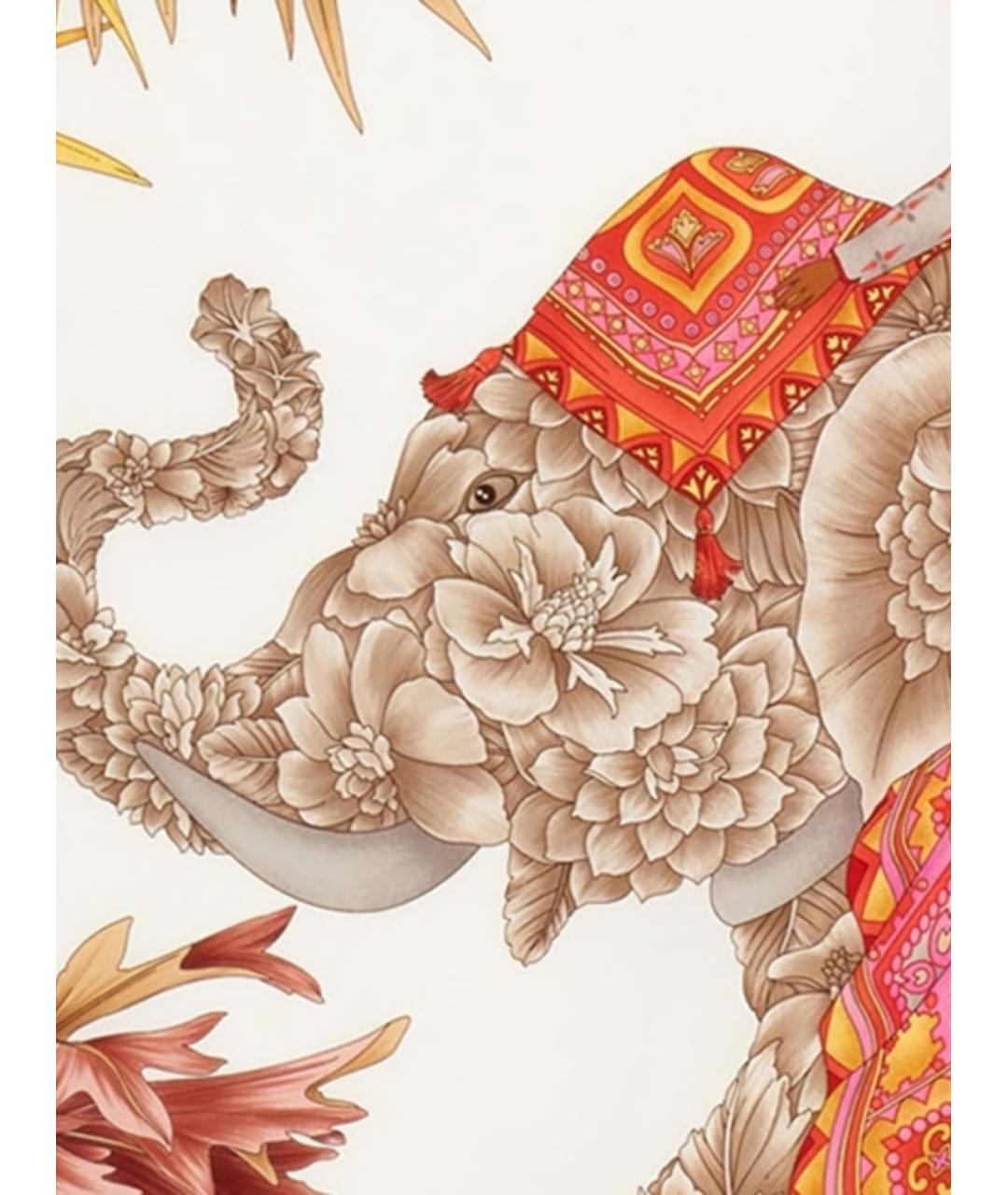 FERRAGAMO Розовый шелковый шарф, фото 2