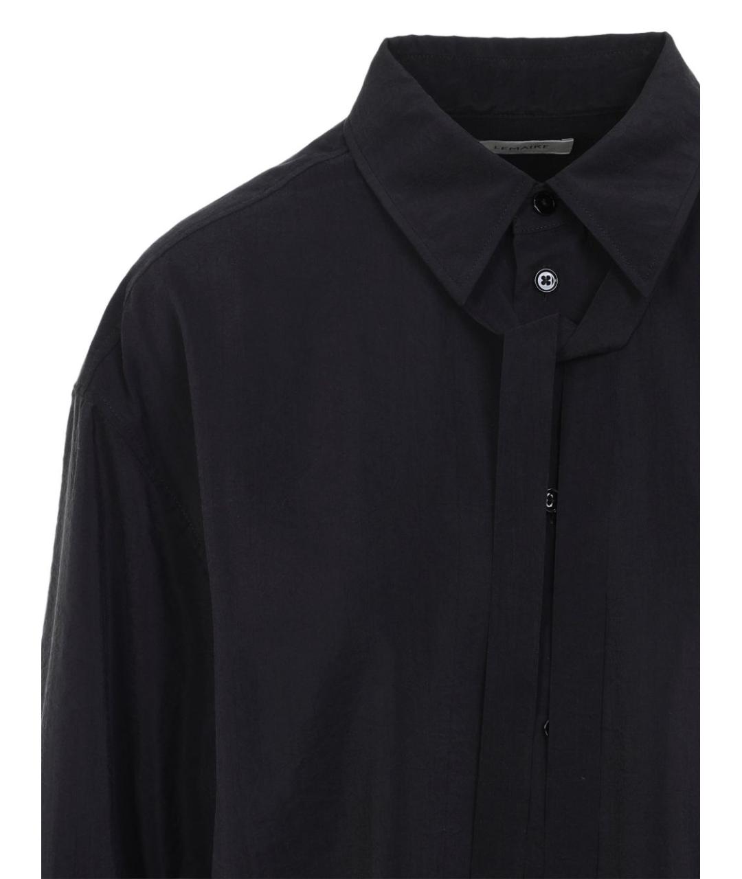 LEMAIRE Черная шелковая рубашка, фото 2