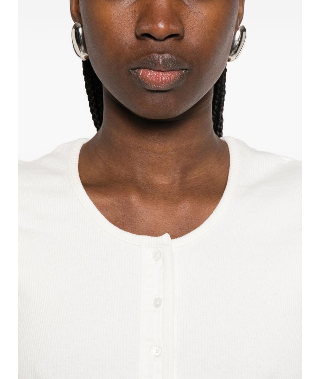 LEMAIRE Белая хлопковая футболка, фото 2