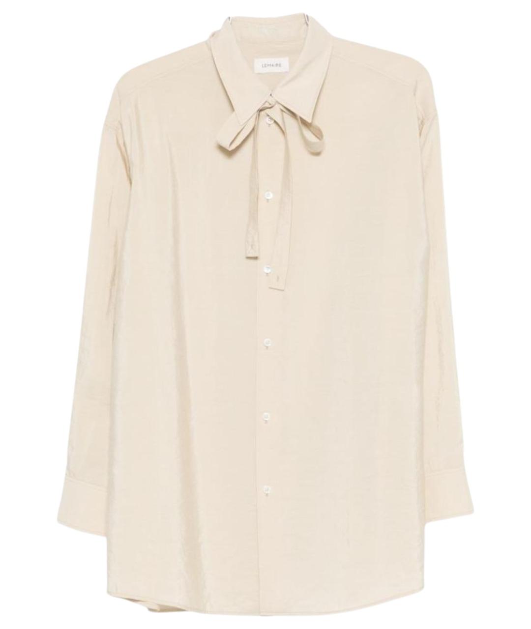 LEMAIRE Бежевая шелковая рубашка, фото 1