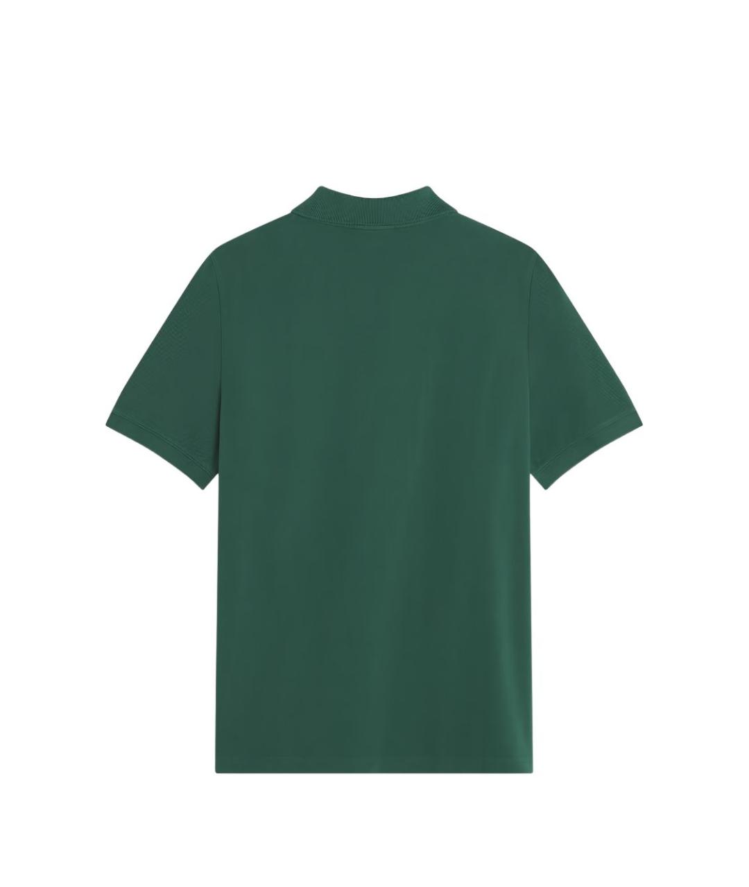 MAISON KITSUNE Зеленая хлопковая футболка, фото 2