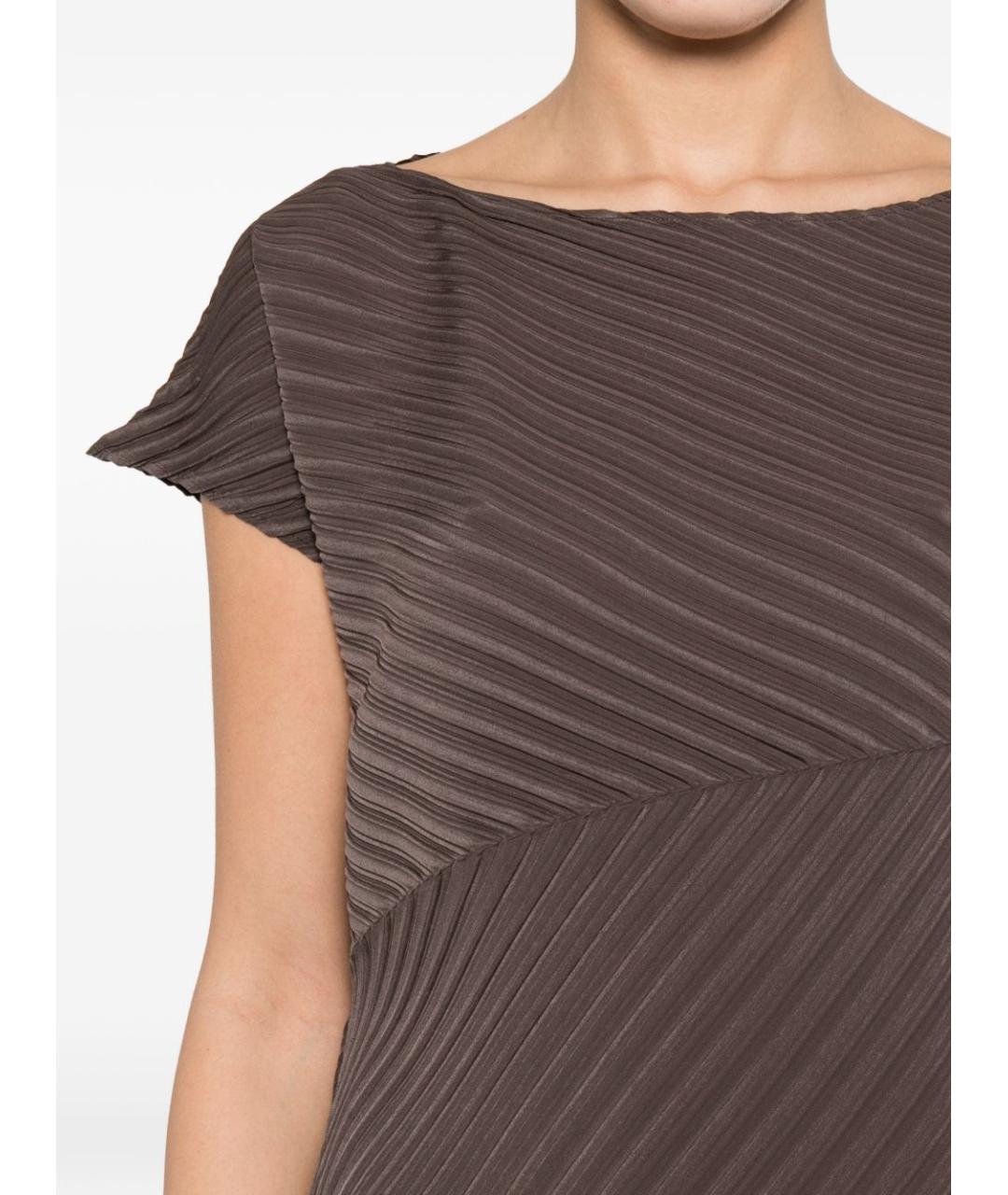 ISSEY MIYAKE Коричневое повседневное платье, фото 5
