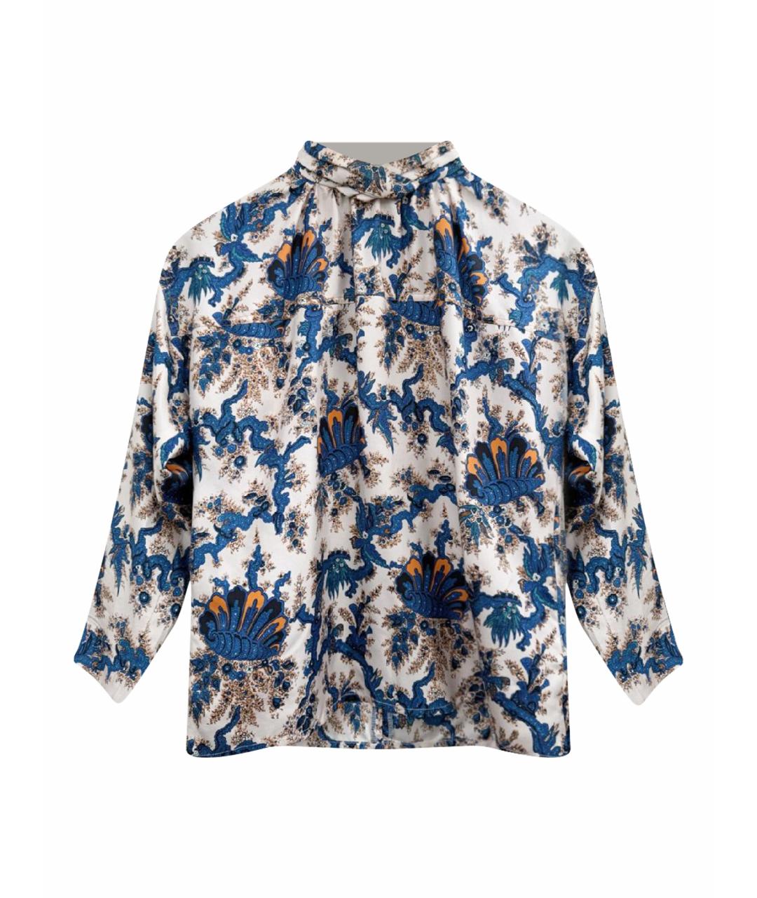 SANDRO Мульти шелковая блузы, фото 1