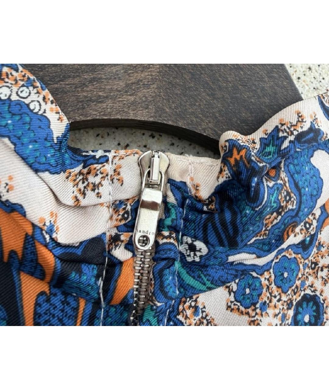 SANDRO Мульти шелковая блузы, фото 6