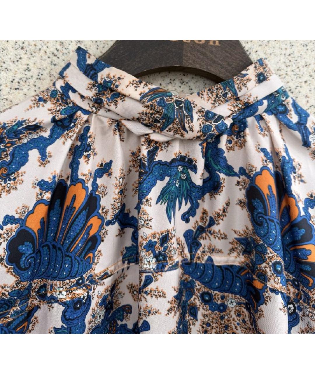 SANDRO Мульти шелковая блузы, фото 3