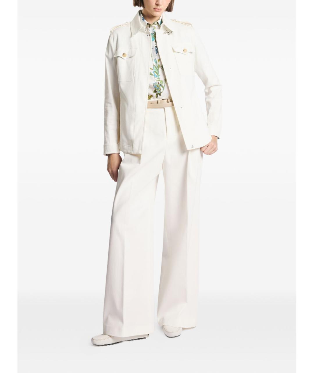 FAY Белая хлопковая куртка, фото 2