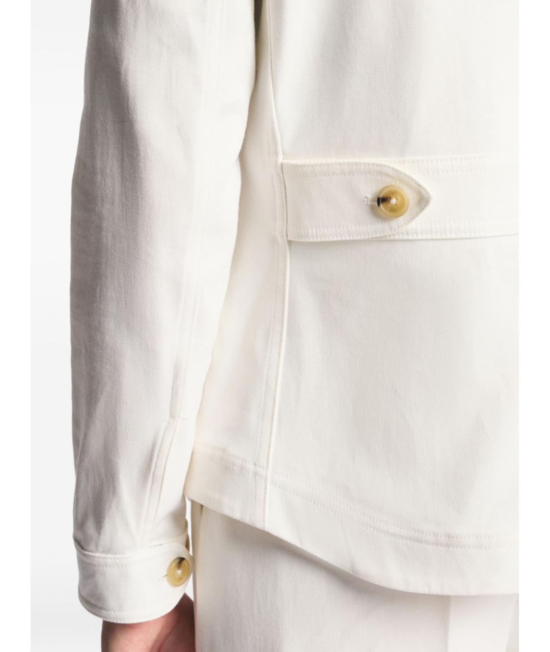 FAY Белая хлопковая куртка, фото 4