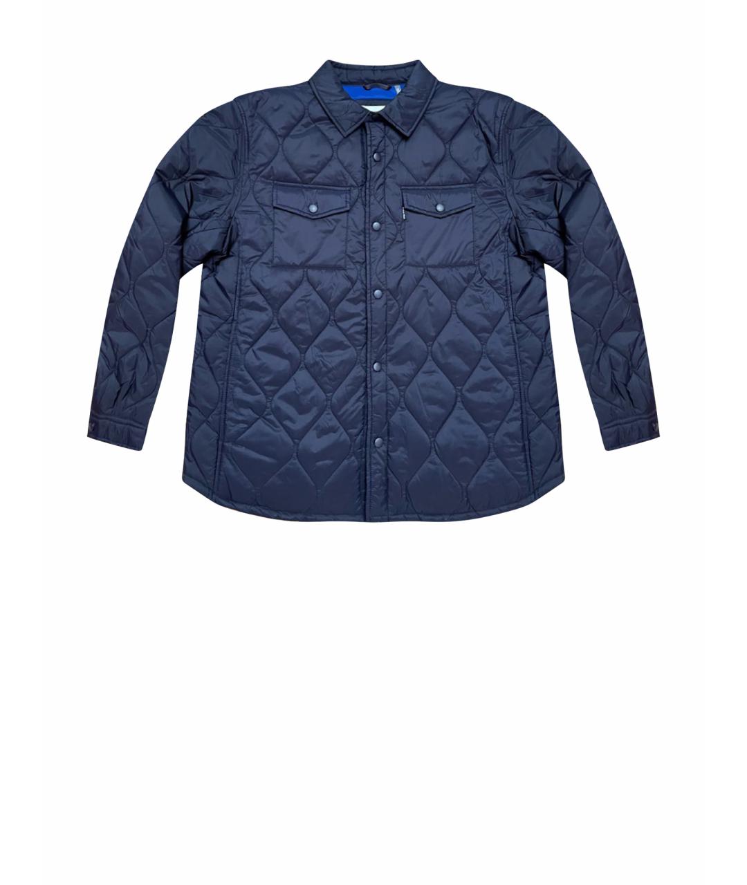 CALVIN KLEIN Темно-синяя полиэстеровая куртка, фото 1