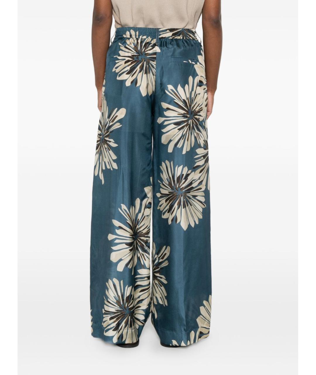 BRUNELLO CUCINELLI Мульти шелковые брюки широкие, фото 5