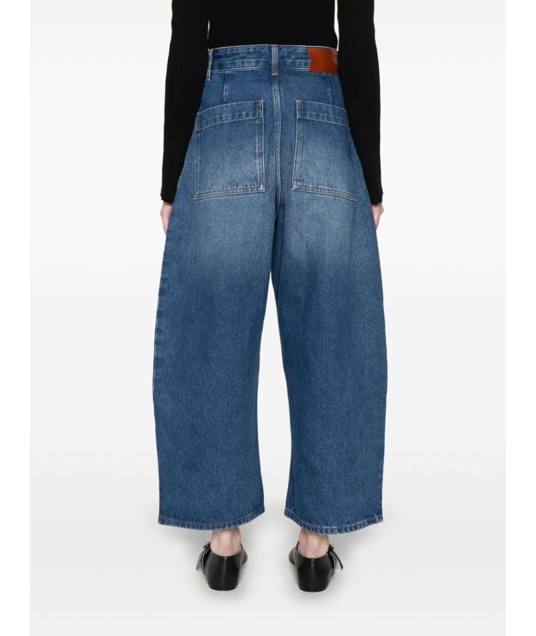 STUDIO NICHOLSON Синие джинсы клеш, фото 4