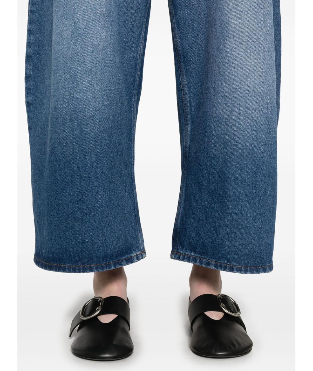 STUDIO NICHOLSON Синие джинсы клеш, фото 5