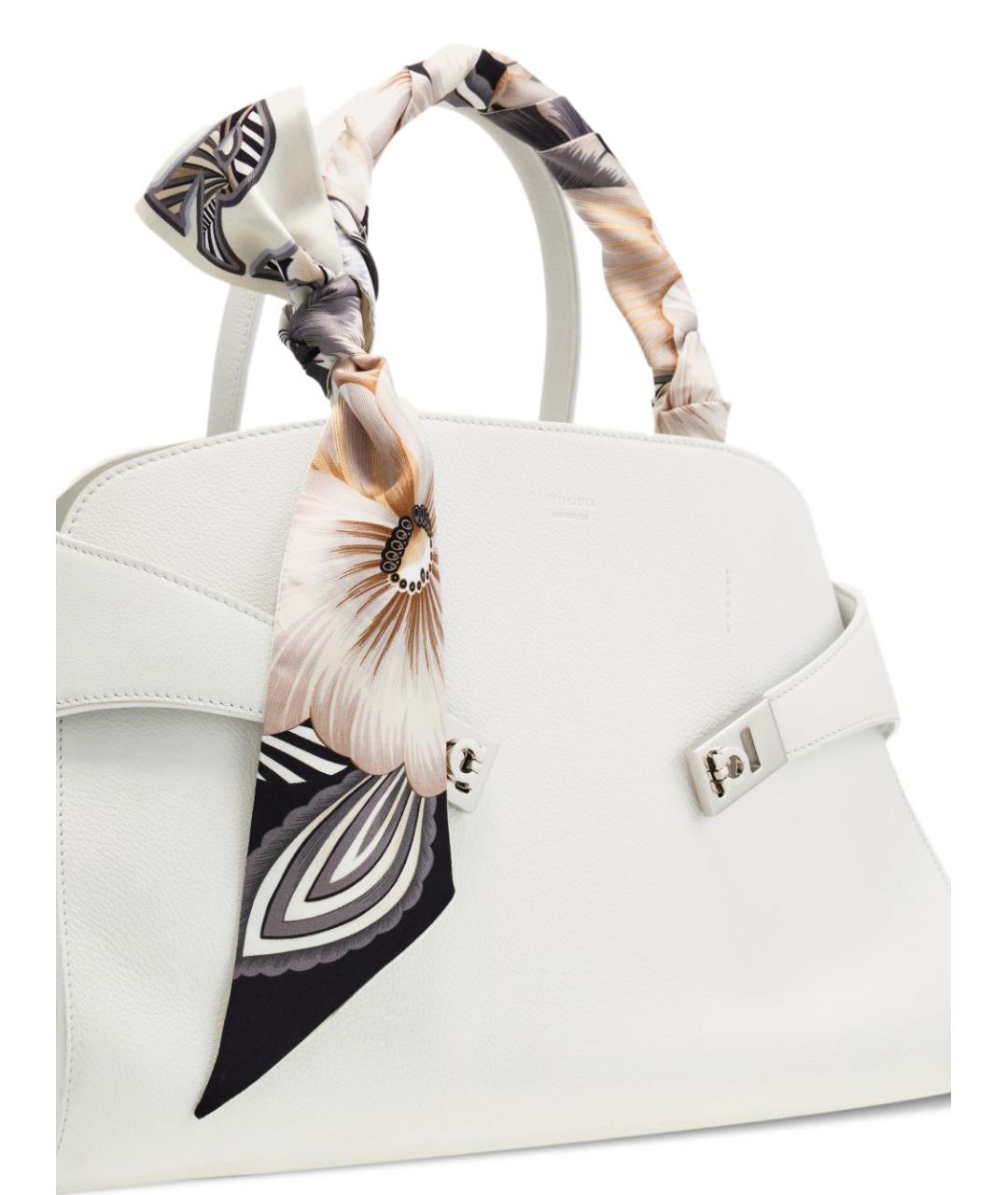 FERRAGAMO Бежевый шарф, фото 3