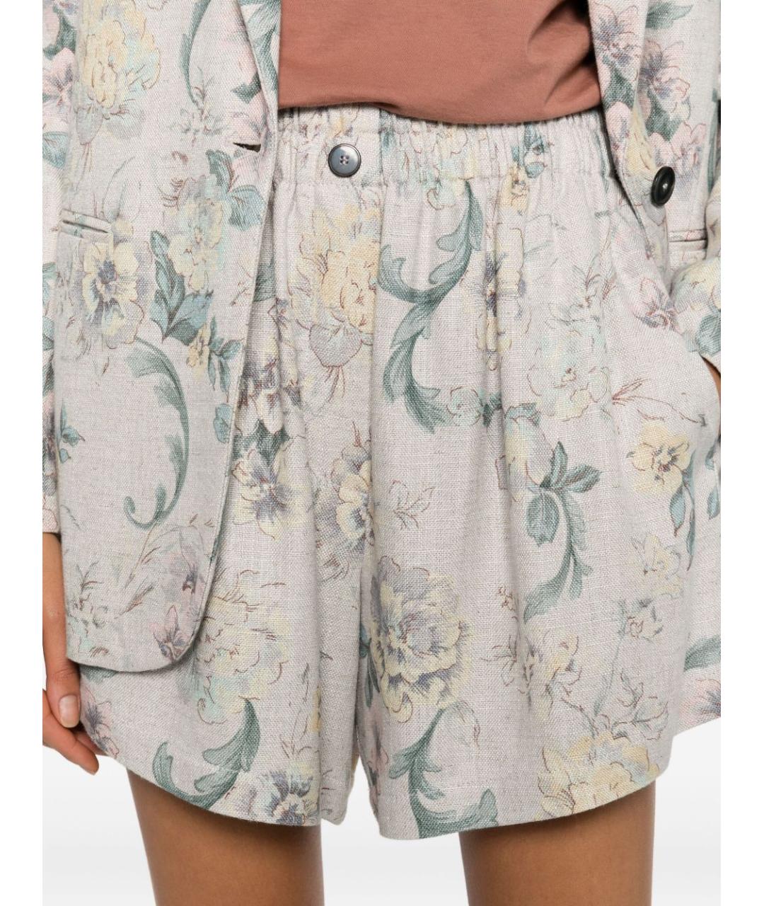 FORTE FORTE Бежевые вискозные шорты, фото 4