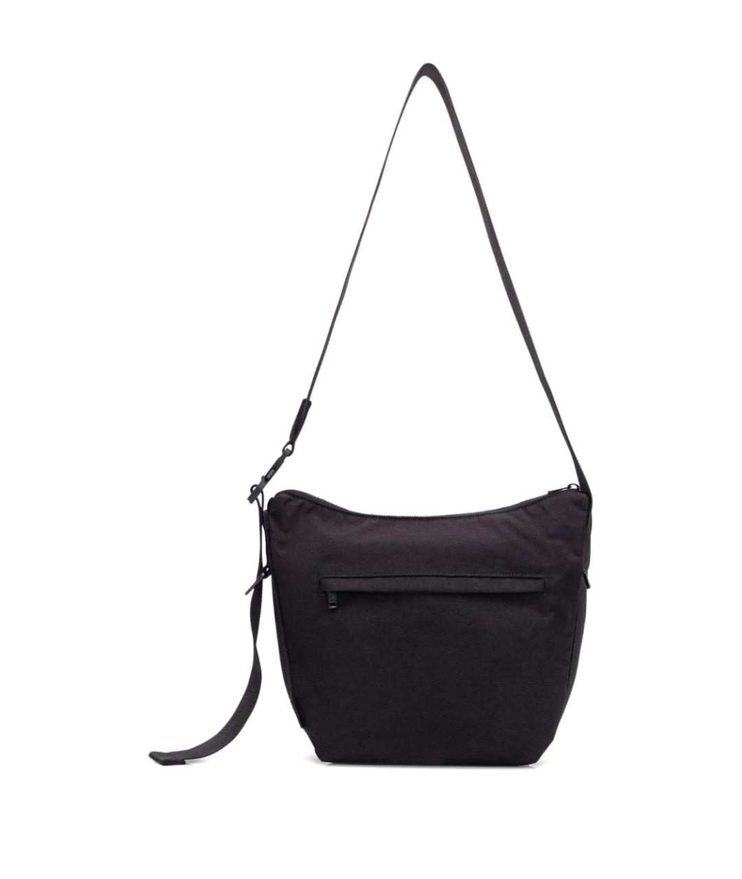 Y-3 Черная синтетическая сумка через плечо, фото 3