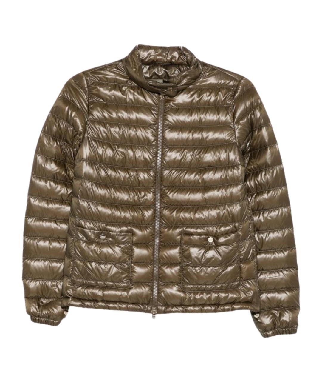 HERNO Зеленый полиамидовый пуховик, фото 1