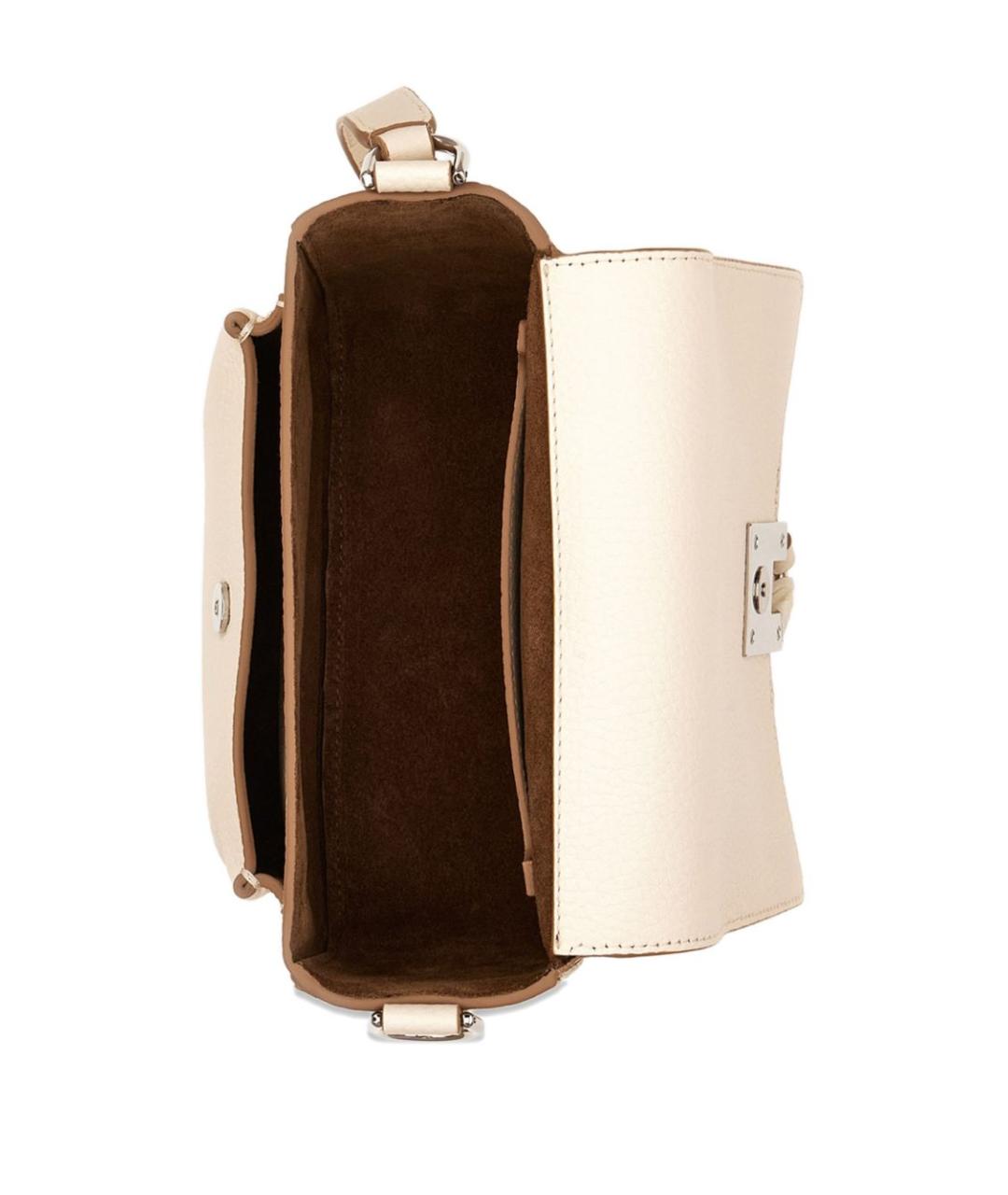 HOGAN Белая кожаная сумка через плечо, фото 3