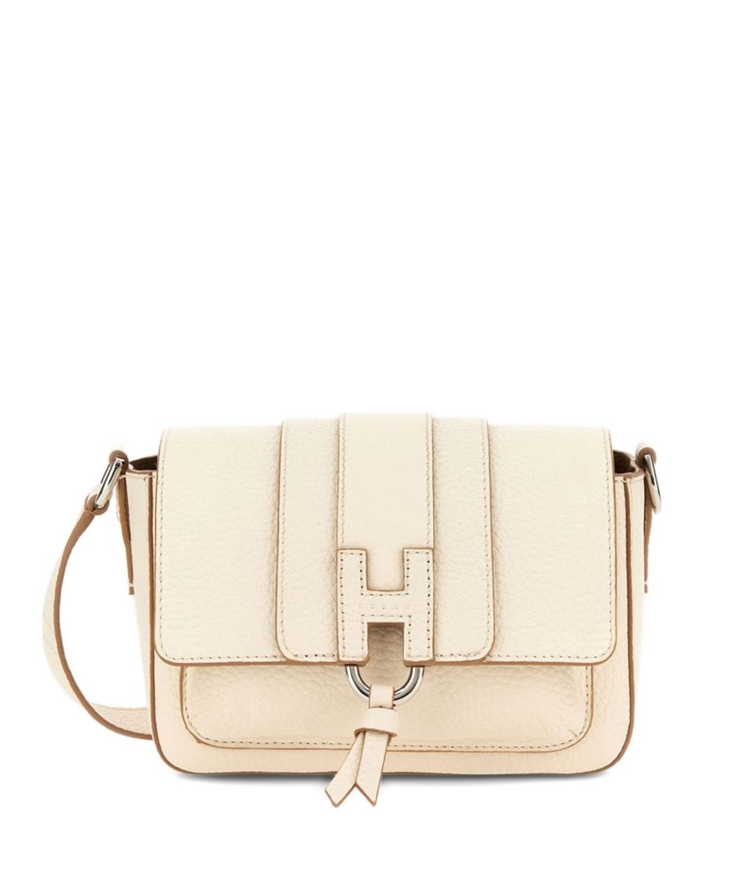 HOGAN Белая кожаная сумка через плечо, фото 1