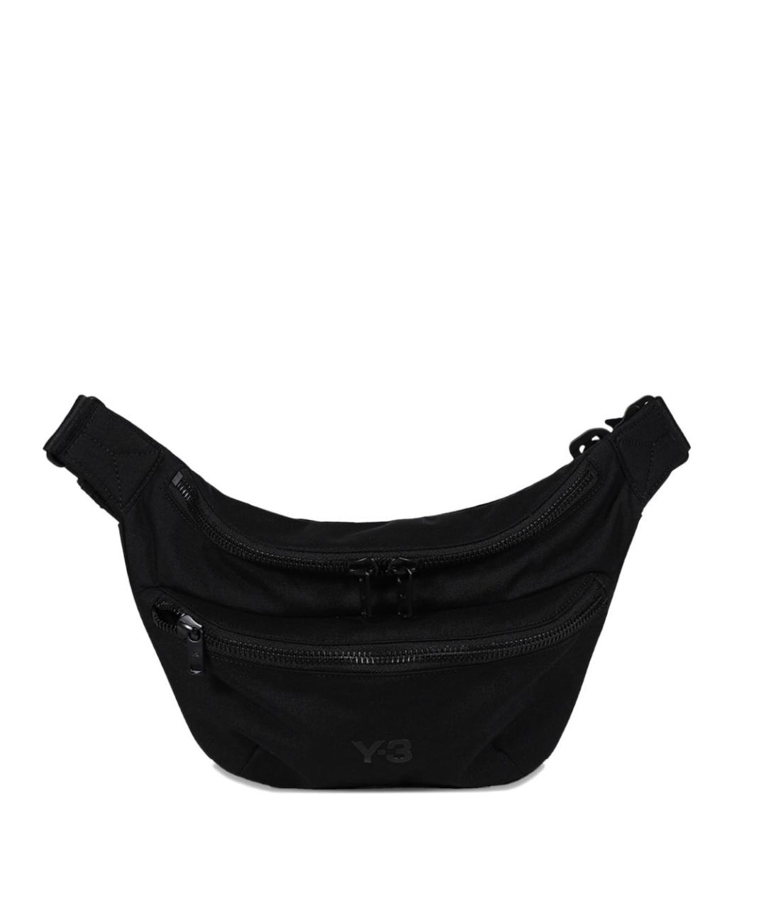 Y-3 Черная тканевая поясная сумка, фото 1