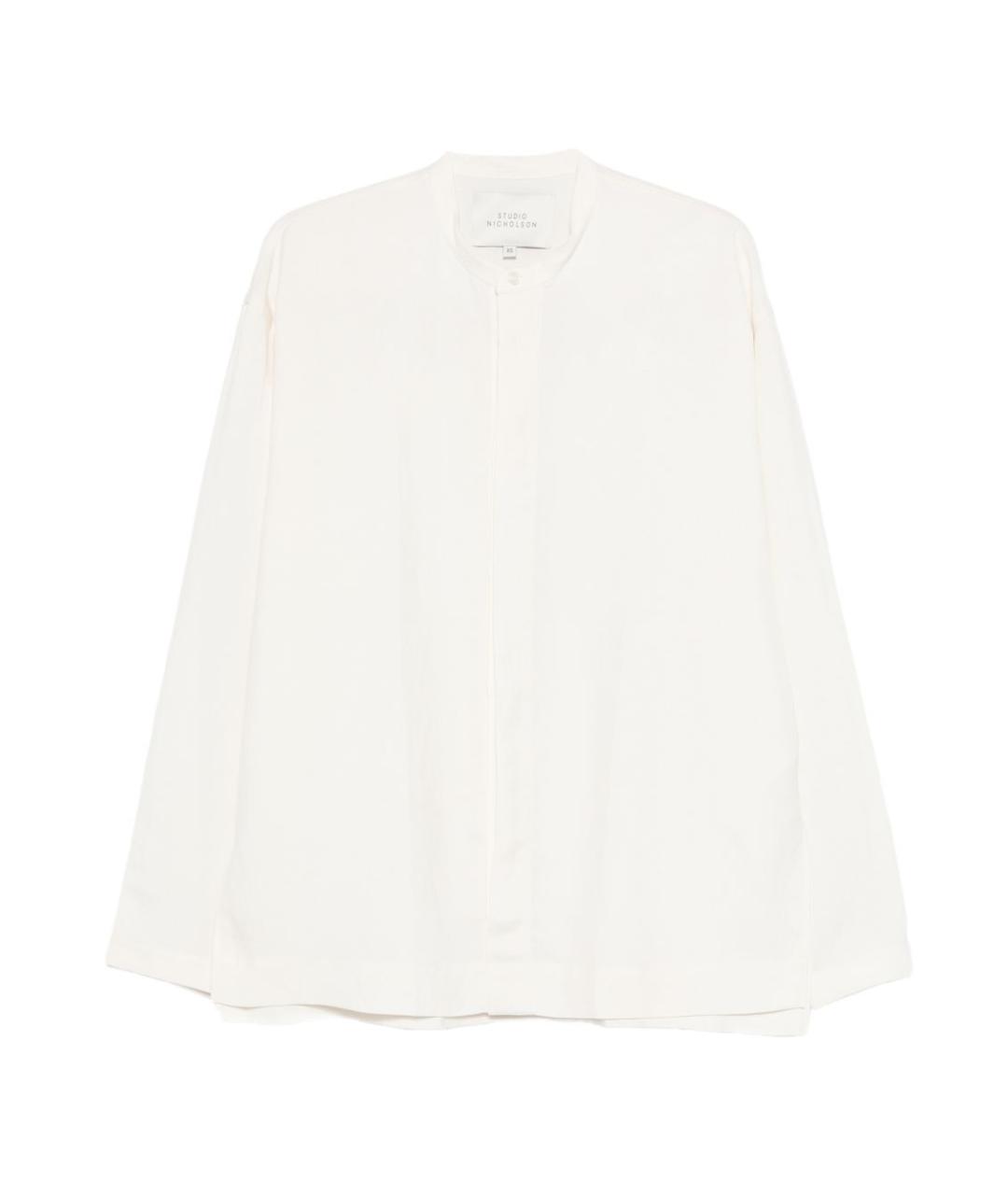 STUDIO NICHOLSON Белая льняная рубашка, фото 1