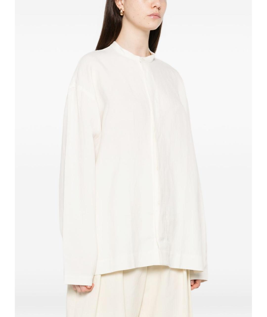 STUDIO NICHOLSON Белая льняная рубашка, фото 5