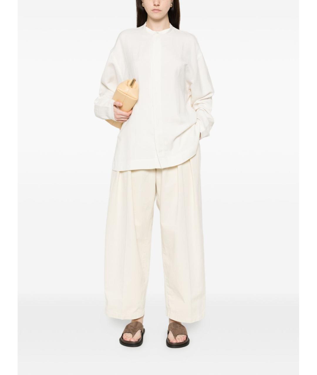 STUDIO NICHOLSON Белая льняная рубашка, фото 4