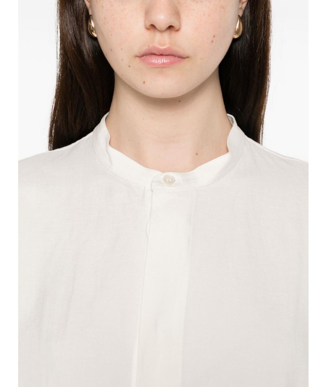 STUDIO NICHOLSON Белая льняная рубашка, фото 2