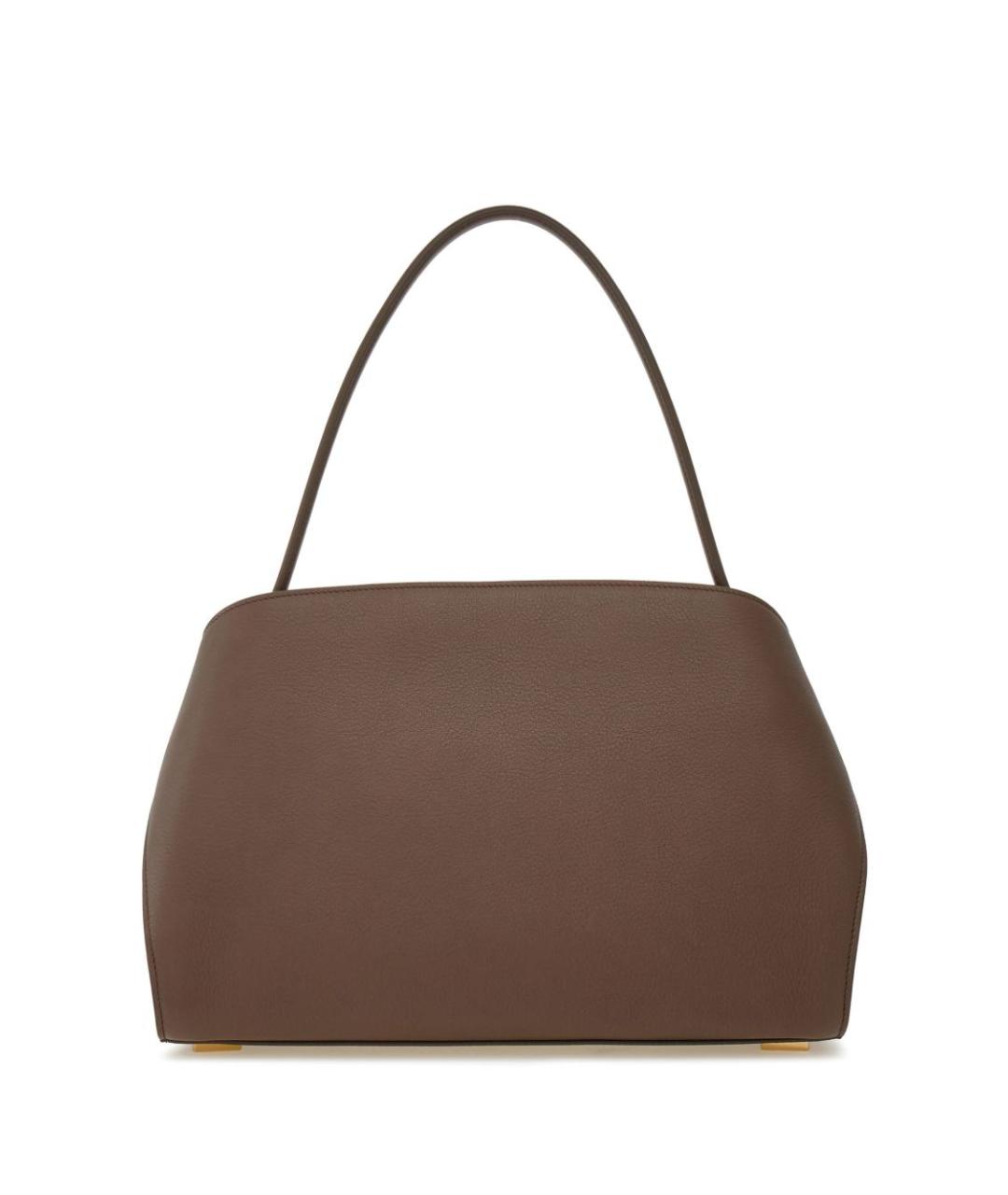 FERRAGAMO Коричневая кожаная сумка тоут, фото 3