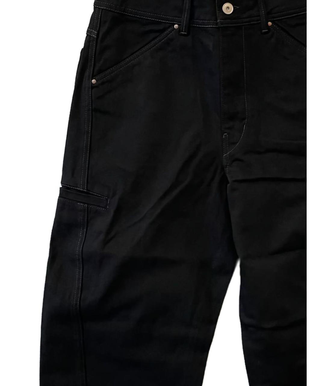 LEMAIRE Черные хлопковые повседневные брюки, фото 2