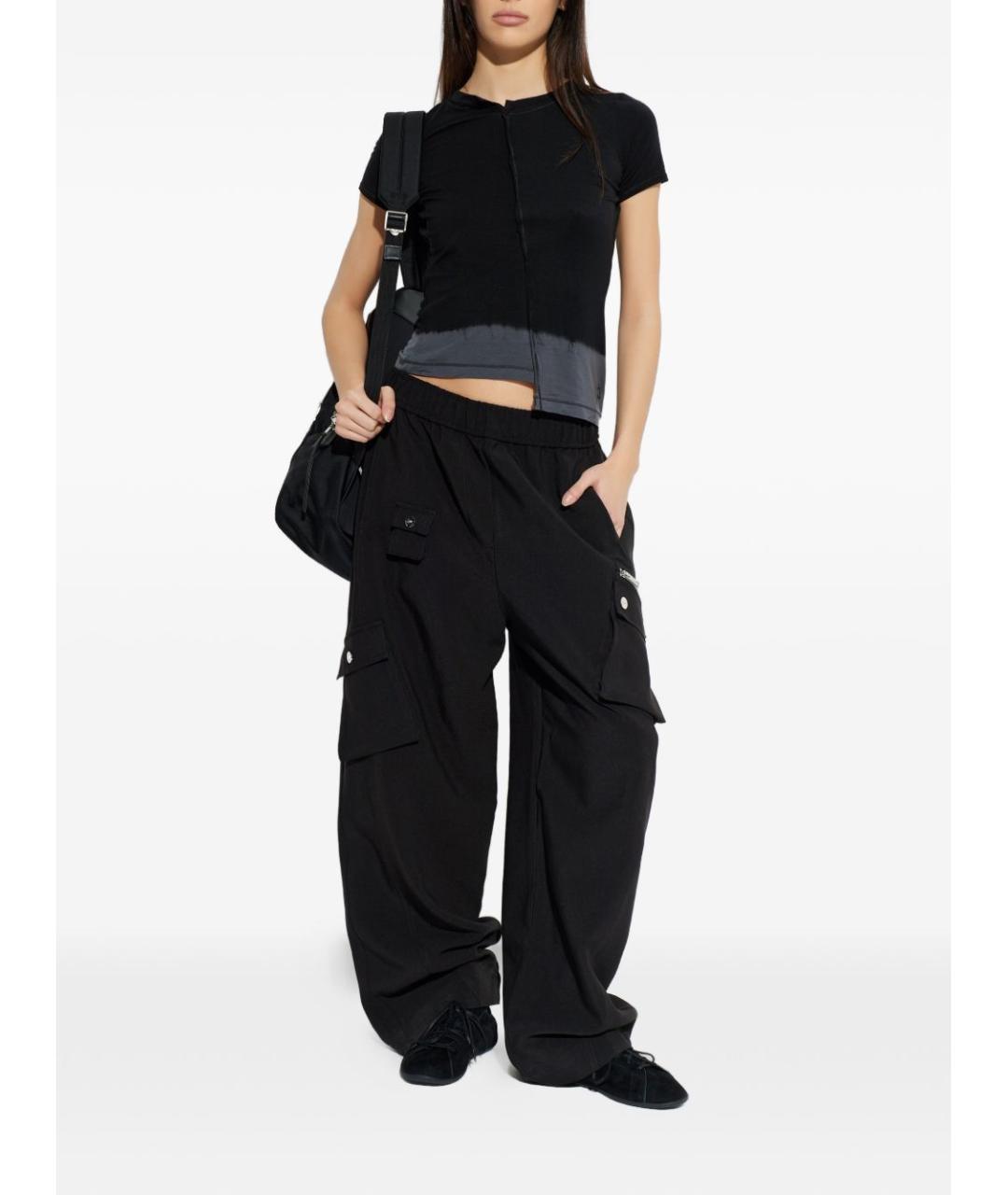 Y-3 Черная хлопковая футболка, фото 5