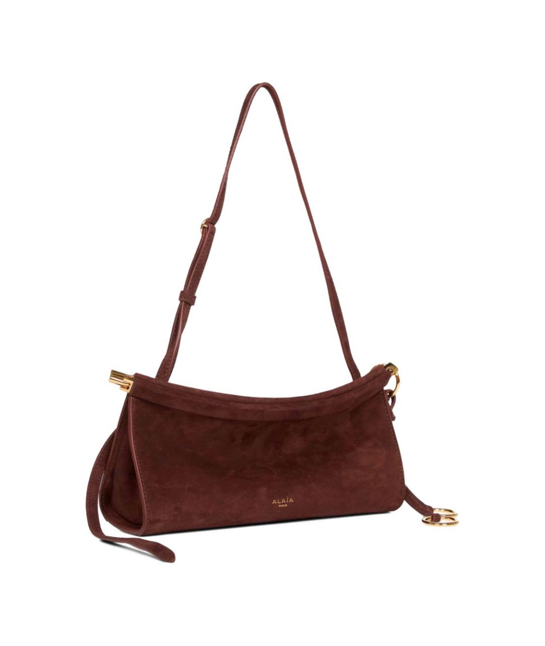 ALAIA Коричневая кожаная сумка через плечо, фото 3