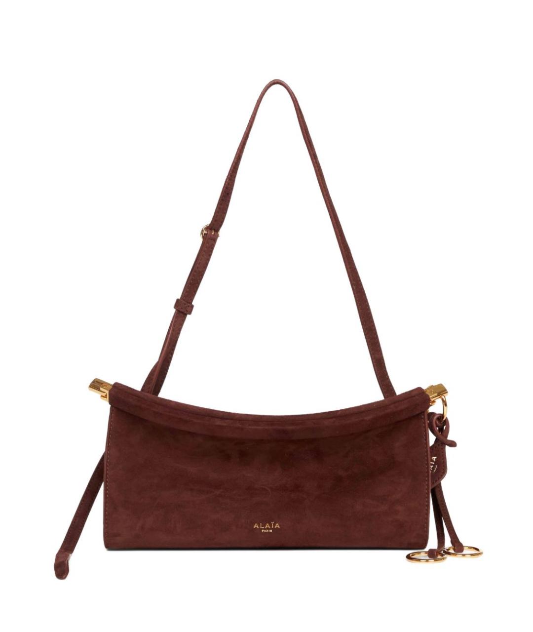 ALAIA Коричневая кожаная сумка через плечо, фото 1