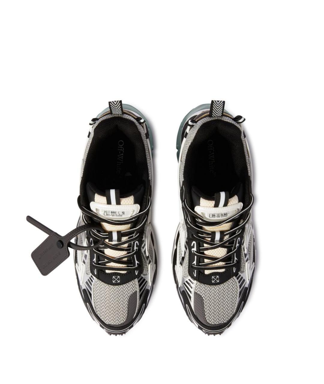 OFF-WHITE Черные синтетические низкие кроссовки / кеды, фото 5