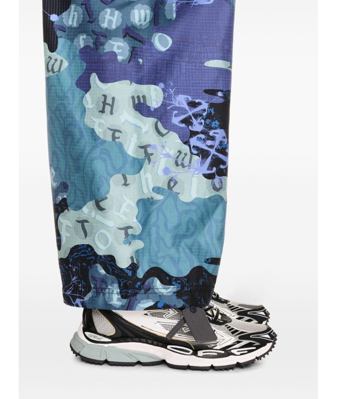 OFF-WHITE Черные синтетические низкие кроссовки / кеды, фото 4