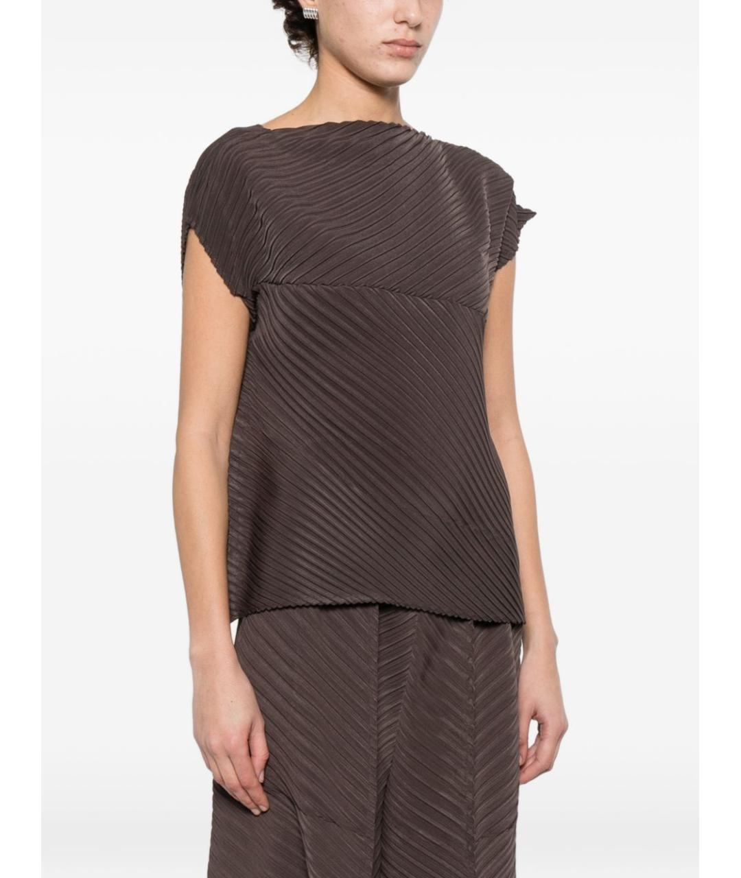 ISSEY MIYAKE Коричневая майка, фото 2
