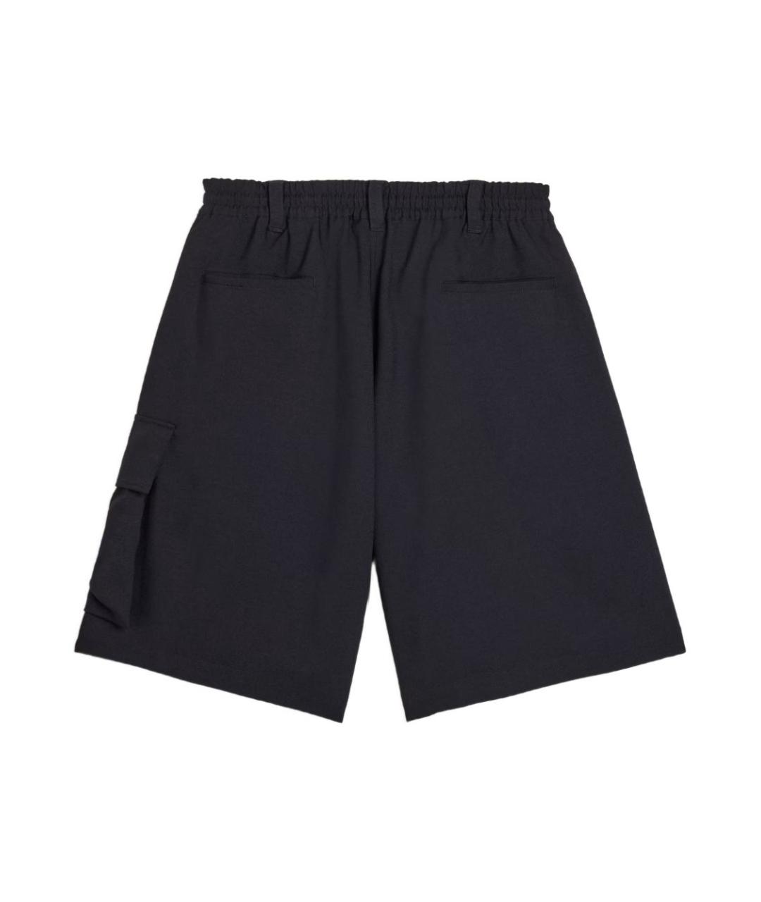 Y-3 Черные полиэстеровые шорты, фото 2