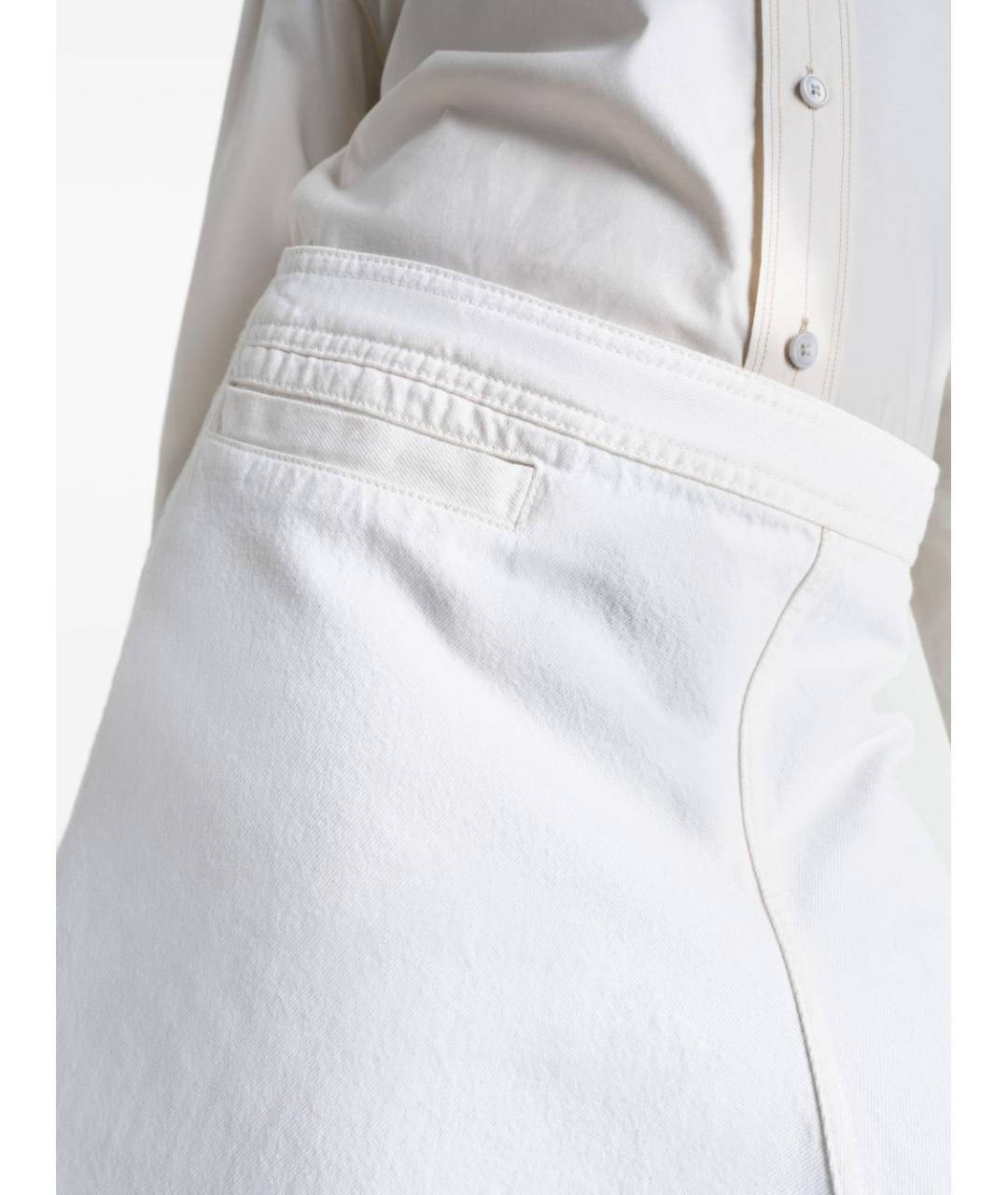 LEMAIRE Белая хлопковая юбка миди, фото 5