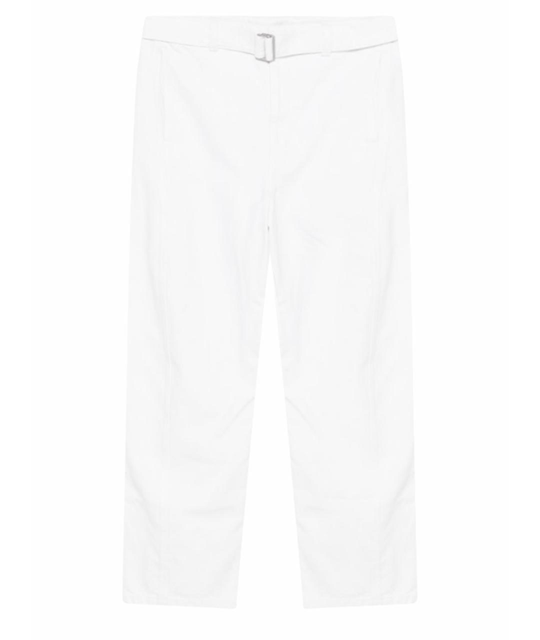 LEMAIRE Белые хлопковые прямые джинсы, фото 1